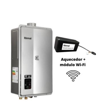 Imagem de Aquecedor a Gás Rinnai E33 Prata GN + Modulo Wi Fi