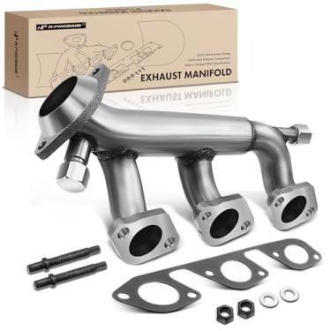 Imagem de A-Premium Kit de coletor de escape do motor direito com gaxeta, porcas, parafusos e arruelas [OHV 6Cyl 3,8 3,9L] compatível com Ford Mustang 1999-2004