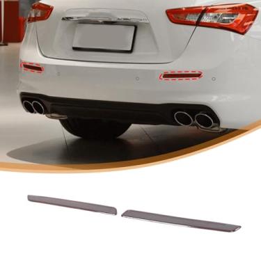 Imagem de TOYCIDFG Capa matizada para farol traseiro de carro para Maserati Ghibli 2018-2024, acessórios de decoração de lâmpada de carro