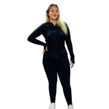 Imagem de Casaco fitness Zipper e dedinho - DisciplinaMF, Preto, M