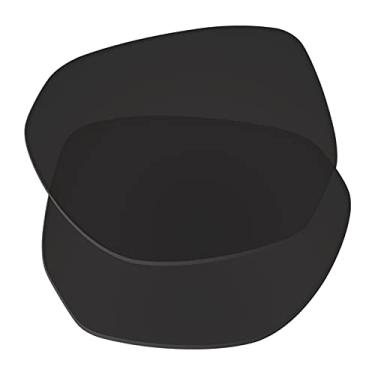Imagem de Predrox Lentes de reposição pretas escuras Alpha para óculos de sol Oakley OO4128 polarizadas
