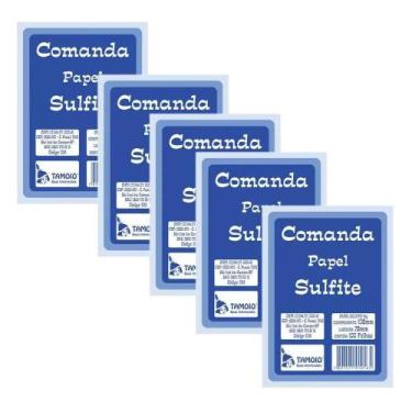 Imagem de Comanda Sulfite Tamoio 100 Folhas 01016 c/20 Blocos