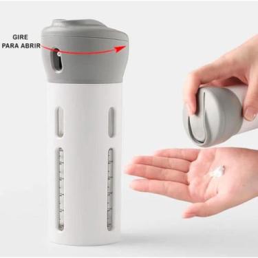 Imagem de Porta Dispense 4 Em 1 Com Frasco Para Shampoo Creme Hidratante Sabonet