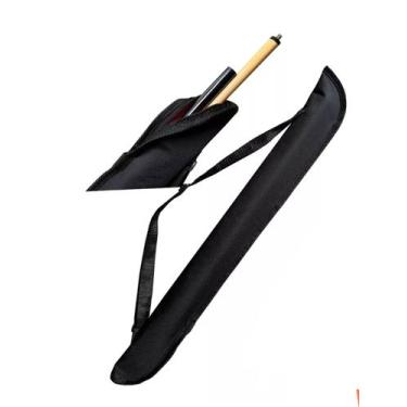 Imagem de Capa para taco de bilhar bipartidos almofadado - Zelo, Preto