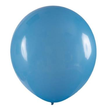 Imagem de Balão de Festa Redondo Profissional Látex Liso 24'' 60cm - Azul Celest