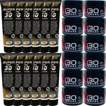 Imagem de Revenda Atacado 12 Gel 30 Ervas Power 300g + 12 Super Gel 30 Ervas 150
