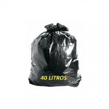 Imagem de Saco De Lixo 40 Litros Reforçado 50 Un. Descartáveis Já - HIGIPACK