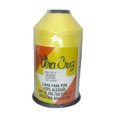 Imagem de Linha De Pipa Vera Cruz 3000 Jardas fio 4, Amarelo