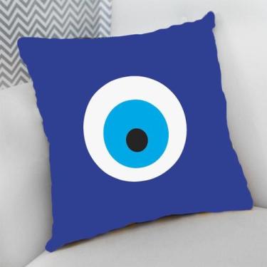 Imagem de Almofada Decorativa Cheia c/ Zíper Imagens Criativas Olho Grego - Delu