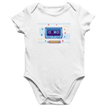 Imagem de Body Bebê Algodão Fita Cassete - Foca na Moda, Branco, GG