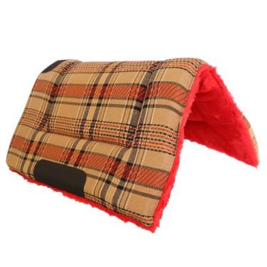 Imagem de Manta de cavalo xadrez com forro de pelúcia - Shope da Magie