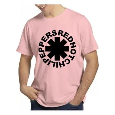 Imagem de Camiseta Masculina De Rock Red Hot Chili Peppers Camisa 100% Algodão -