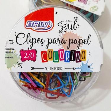 Imagem de Clipes para Papel Coloridos  2/0 - 50 un - BRW