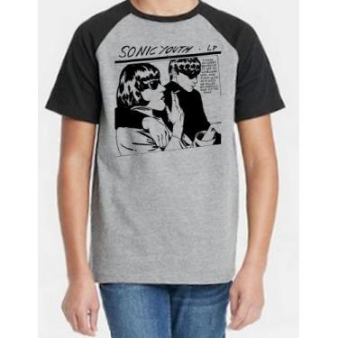 Imagem de Camiseta Infantil Sonic Youth - Alternativo Basico, Cinza / 10