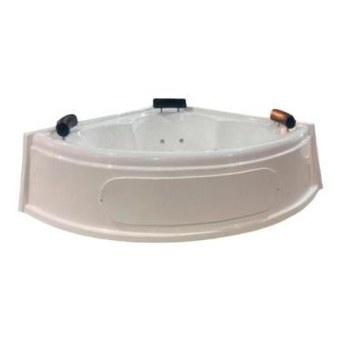 Imagem de Banheira de Canto Noronha COMPLETA com hidro - Brasil Banheiras, 2,08X