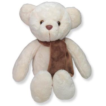 Imagem de Urso de Pelúcia Fofuxo Baunilha com Marrom - Gulu
