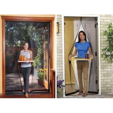 Imagem de Cortina Tela Anti Insetos Mosquito Magic Mesh Fecha Com Imã - OEM