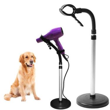 Imagem de Suporte Secador Cachorro Gato Pet Shop Salao Ajustavel Bancada Flexive