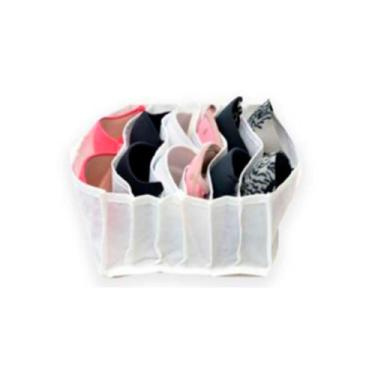 Imagem de Colmeia Organizadora Gaveta Armário Closet TNT 6 Nichos Sutiã Chinelo 