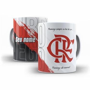 Imagem de Caneca Flamengo Rubro Negro Campeão Fla Personalize Seu Nome - Shor Ca