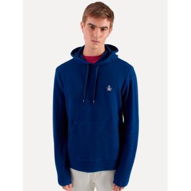 Imagem de Moletom Original Penguin Masculino Capuz Textura Azul Escuro Mescla, G
