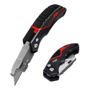 Imagem de Estilete Metal 18mm Airaj Reforçado Profissional Aço Forte