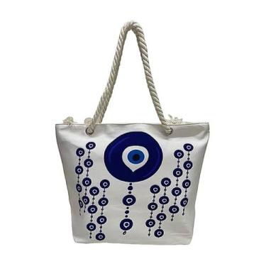 Imagem de Bolsa Feminina Olho Grego Verão Praia Piscina Sol Feminina Linda - Lis