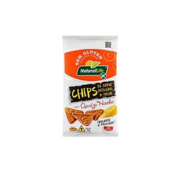 Imagem de Chips arroz e milho, sem glúten, queijo nacho natural life 70g