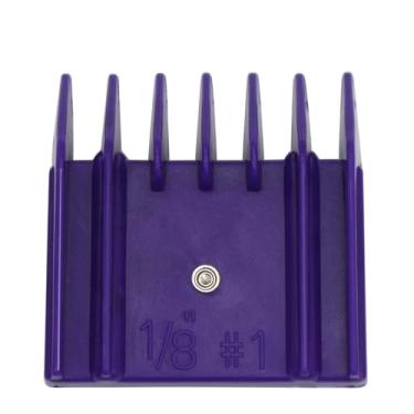 Imagem de Aparador de pelos de animal profissional estilo A5, guia de fixação 76926-900, compatível com Oster Classic 76 A5 Andis AG BG Wahl KM Pet Groomers (roxo, nº 1-1/20.3 cm)