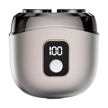 Imagem de Zialofi Barbeador elétrico, aparador de barba, aparador de precisão recarregável, navalha de bolso sem fio de 5 W, máquina de barbear para áreas externas, Cinza