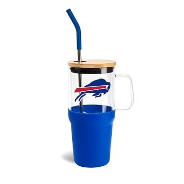 Imagem de The Memory Company | Copo de vidro licenciado NFL 1,134 g Game Day, Buffalo Bills