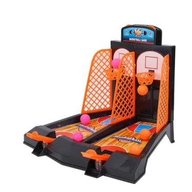 Imagem de Plástico Crianças Mesa de Basquete Jogo Brinquedo Desktop Descompressão Interativa Relaxante para Crianças (jogo de tiro de mesa)