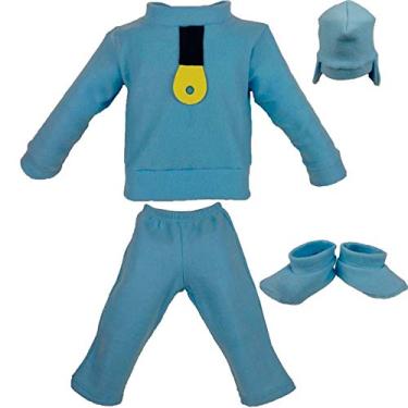 Imagem de Fantasia Pocoyo Infantil Com Gorro G 5-6