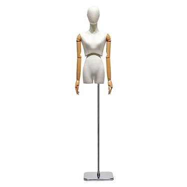 Imagem de Multiuso Manequim ajustável vestido de casamento manequim com suporte vestido feminino forma manequim torso braço possível para exibição de loja de janela Janela
