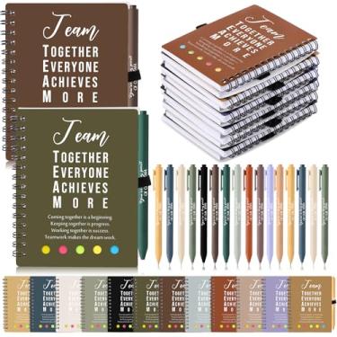 Imagem de Resurhang Conjunto de 48 peças/24 presentes de volta às aulas para alunos, professores, caderno de diário espiral A6 inspirador com caneta para presente de semana de tarefas domésticas, recompensas