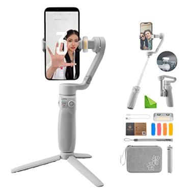 Imagem de Zhiyun Smooth Q4 Combo Estabilizador de 3 Eixos p Smartphone, com haste de extensão embutida, bastão de selfie, luz de preenchimento magnético, bolsa de transporte,zhiyun Smooth Q4 Combo MoreShot