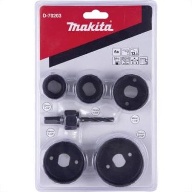 Imagem de Serra Copo Aco Carbono Makita C/ 6Pecas D-70203