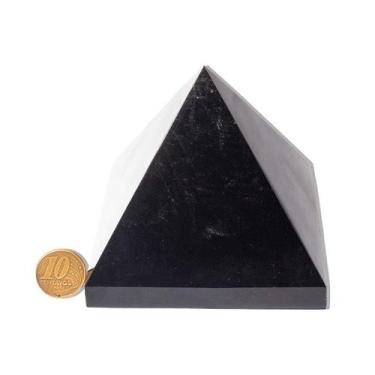 Imagem de Pirâmide Obsidiana Negra 9 a 11cm entre 700 a 750g Classe A - Cristais
