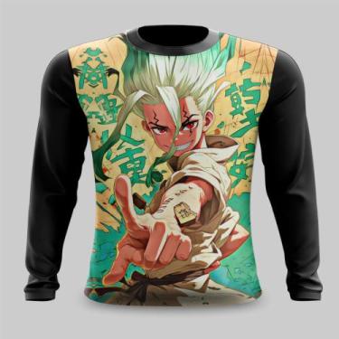 Imagem de Camiseta Manga Longa 22 Senku Ishigami Dr Stone - FABRIQUETA, P
