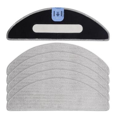 Imagem de 6 pacotes de pano de substituição para esfregão i5 compatível com irobot Roomba Combo i5, i5+, j5, j5+ robô aspirador de pó, almofadas laváveis e reutilizáveis