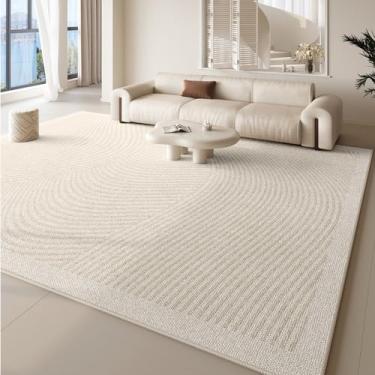 Imagem de Tapete creme francês luxuoso romântico macio tapetes confortáveis fáceis de cuidar quarto tapetes modernos sala de estar decoração estética tapete, YHT022, H, 200X200CM