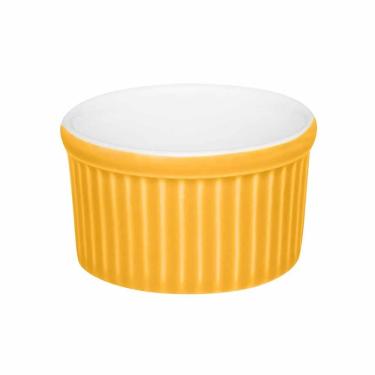 Imagem de Conjunto de Tigela Ramequin de Porcelana Oxford Amarelo com 3 Peças