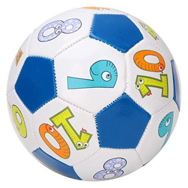 Imagem de Bola de Futebol EBTOOLS nº 4 para Crianças, Leve, PU, ​​inflável, Esportes, Prática, Lazer, Macia, para Bebês/alunos do Ensino Fundamental/crianças, Brinquedos (bola numérica)
