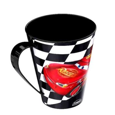 Imagem de Caneca 360ml Estampa do Carros Relâmpago Mcqueen com Alça - 1 Unidade 