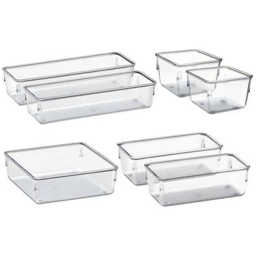 Imagem de Organizador Modular Pote Transp Gd Kit 7p Acrimet Ref 975kit7