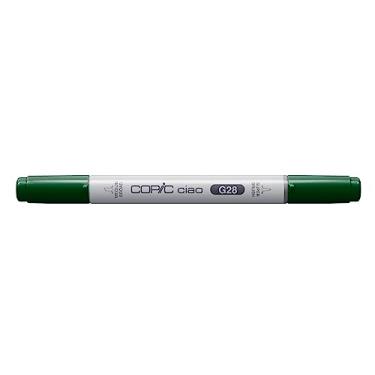 Imagem de COPIC Marcador CIAO Ponta Dupla Redonda e Chanfrada, Cor G28 Ocean Green, 1 unidade