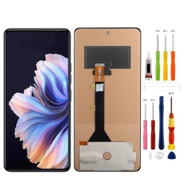 Imagem de Substituição de tela digital OLED compatível com Tecno Camon 20 CK6n (preto sem moldura) Montagem digitalizador de tela sensível ao toque com ferramentas de reparo