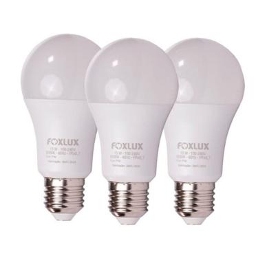 Imagem de Kit 3 Lâmpada LED Bulbo 15W 6500K E-27 Bivolt Foxlux