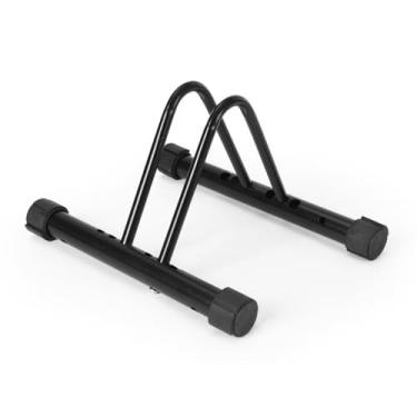 Imagem de Andeshunk Rack de armazenamento de bicicleta de metal, suporte de chão para 3 bicicletas, suporte de estacionamento externo para garagem, galpão (1 parágrafo)