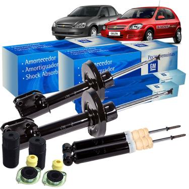Imagem de Kit Amortecedor Dianteiro Traseiro Gas Kit Nova Prisma /celta /classic